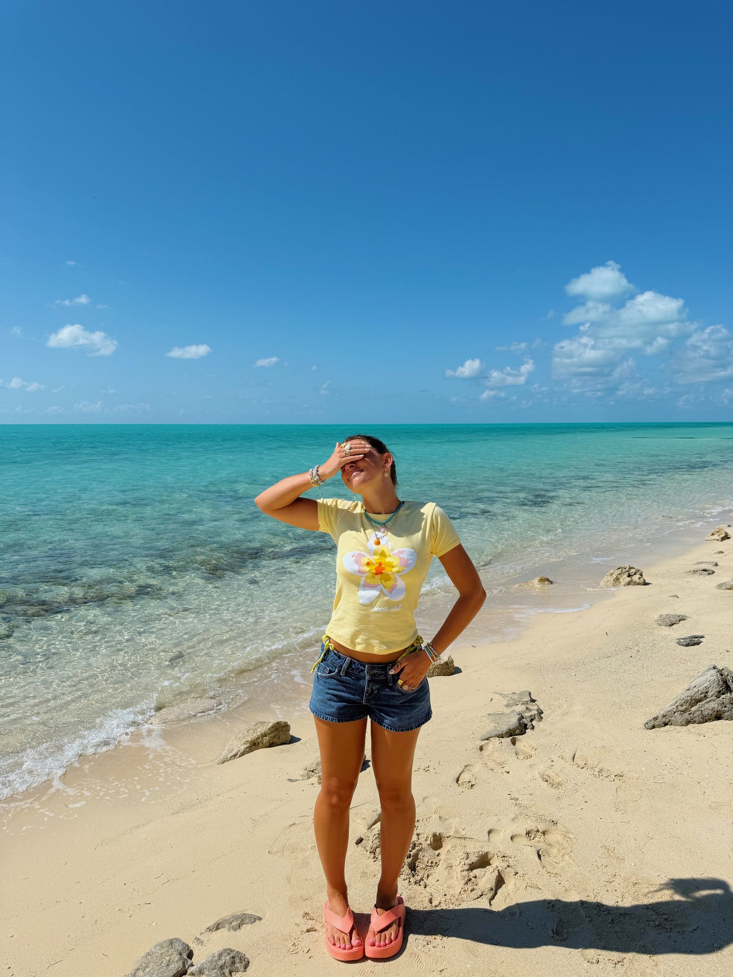Plumeria Yellow Flower Tee