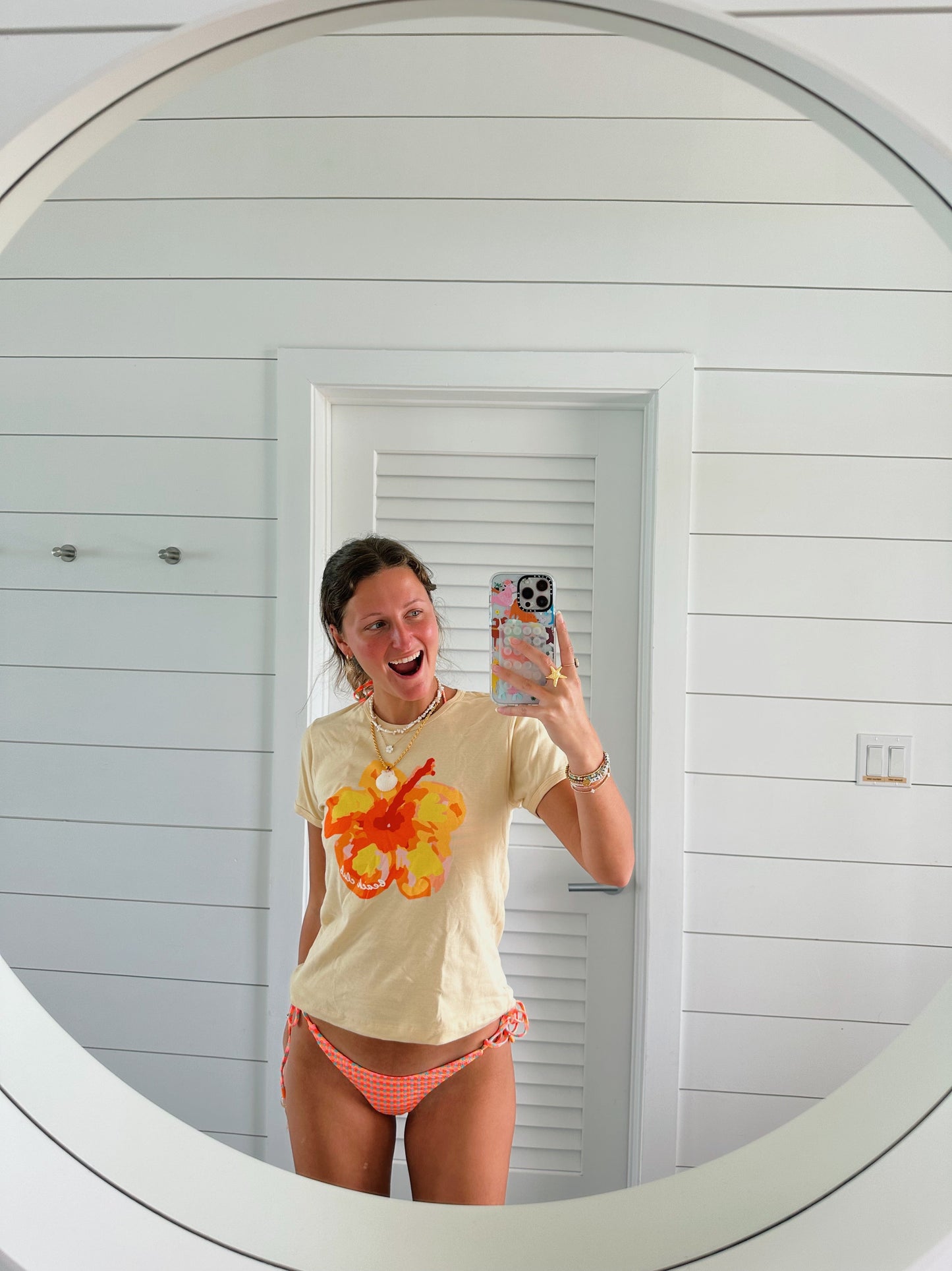 Sunset Sand Flower Tee