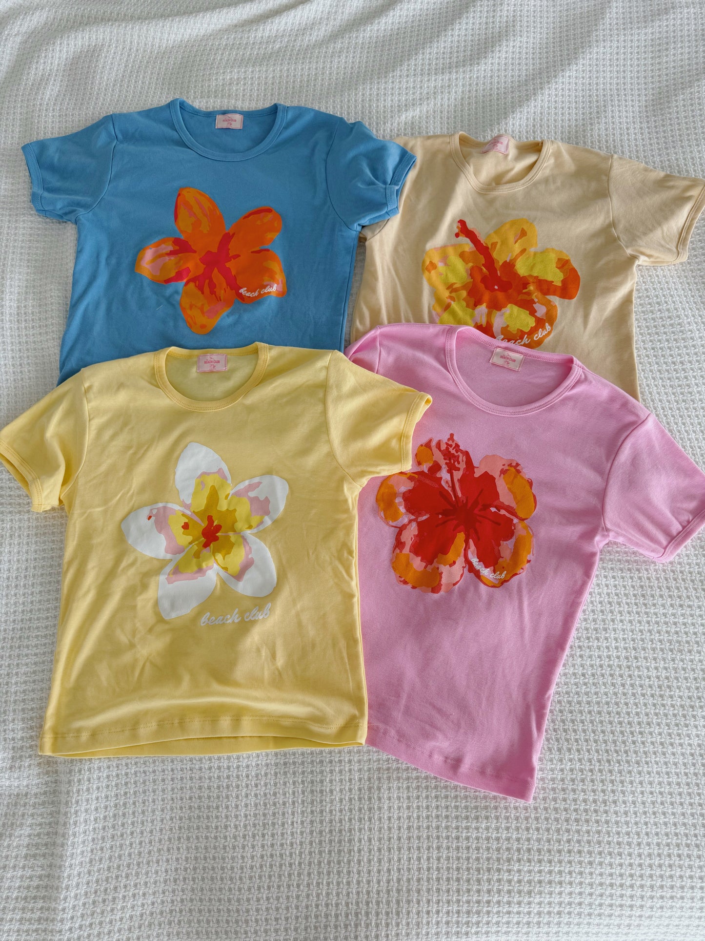 Bahama Blue Flower Tee