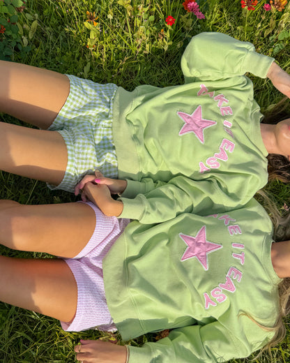 Take It Easy Boxy Crewneck