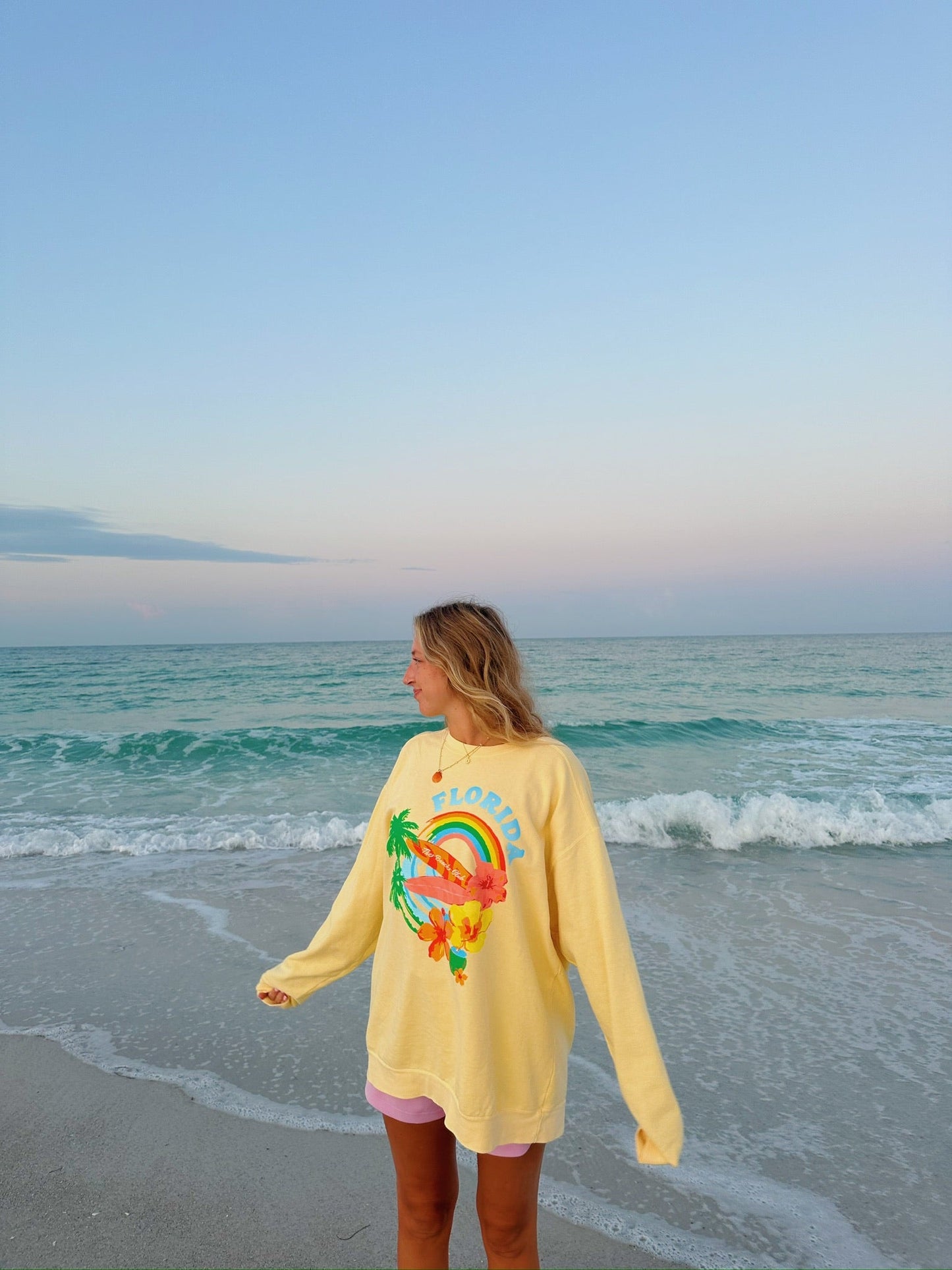 Florida Crewneck (Pastel Yellow)